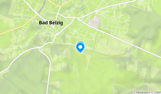 Kartenausschnitt Fahrradverleih im Fläming-Bahnhof Bad Belzig